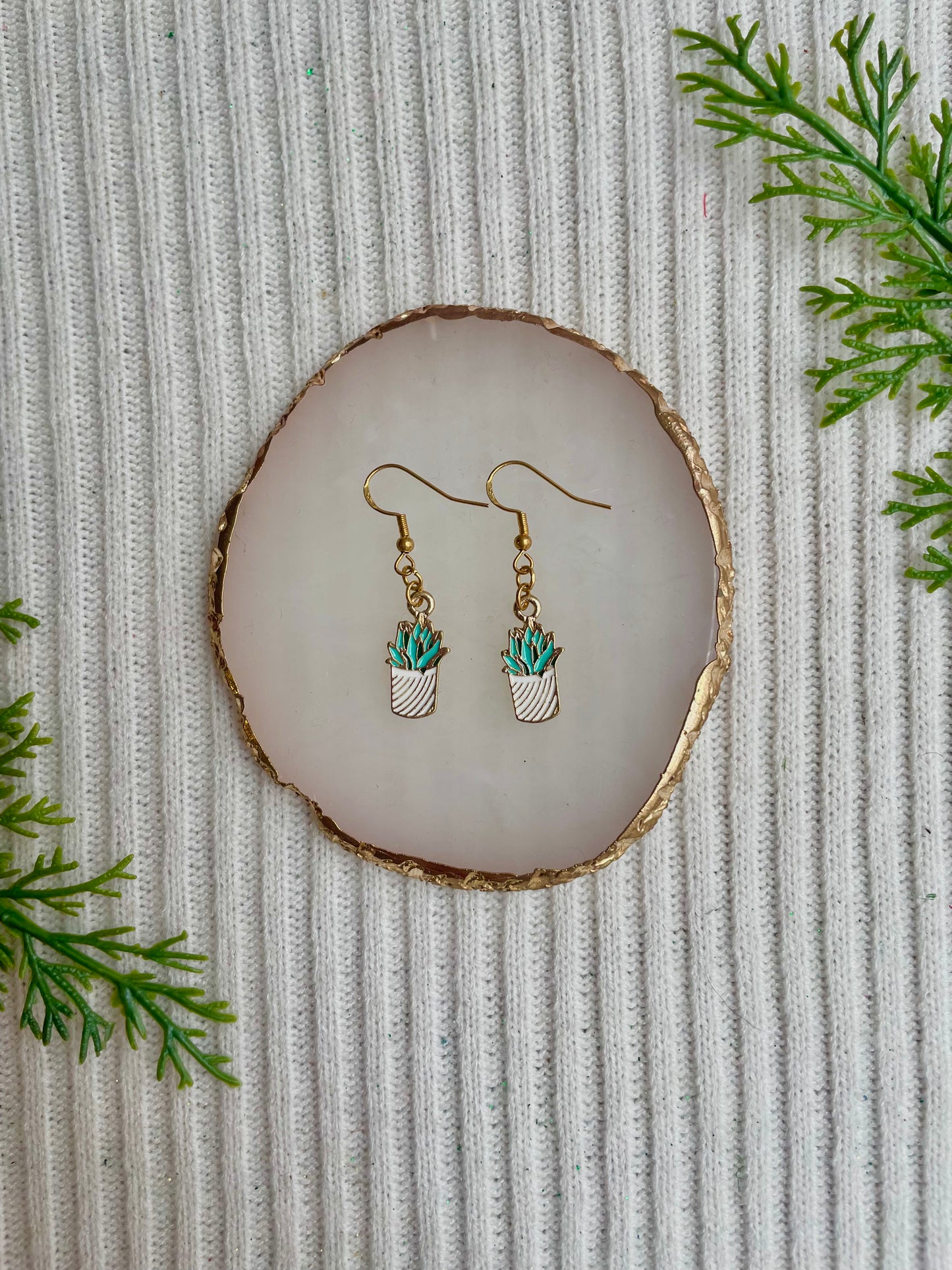 Cactus & succulent earrings šµ